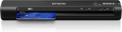 Epson WorkForce ES-60W mobiler Dokumentenscanner (Scanner, DIN A4, integrierter Akki, 600dpi, WiFi,