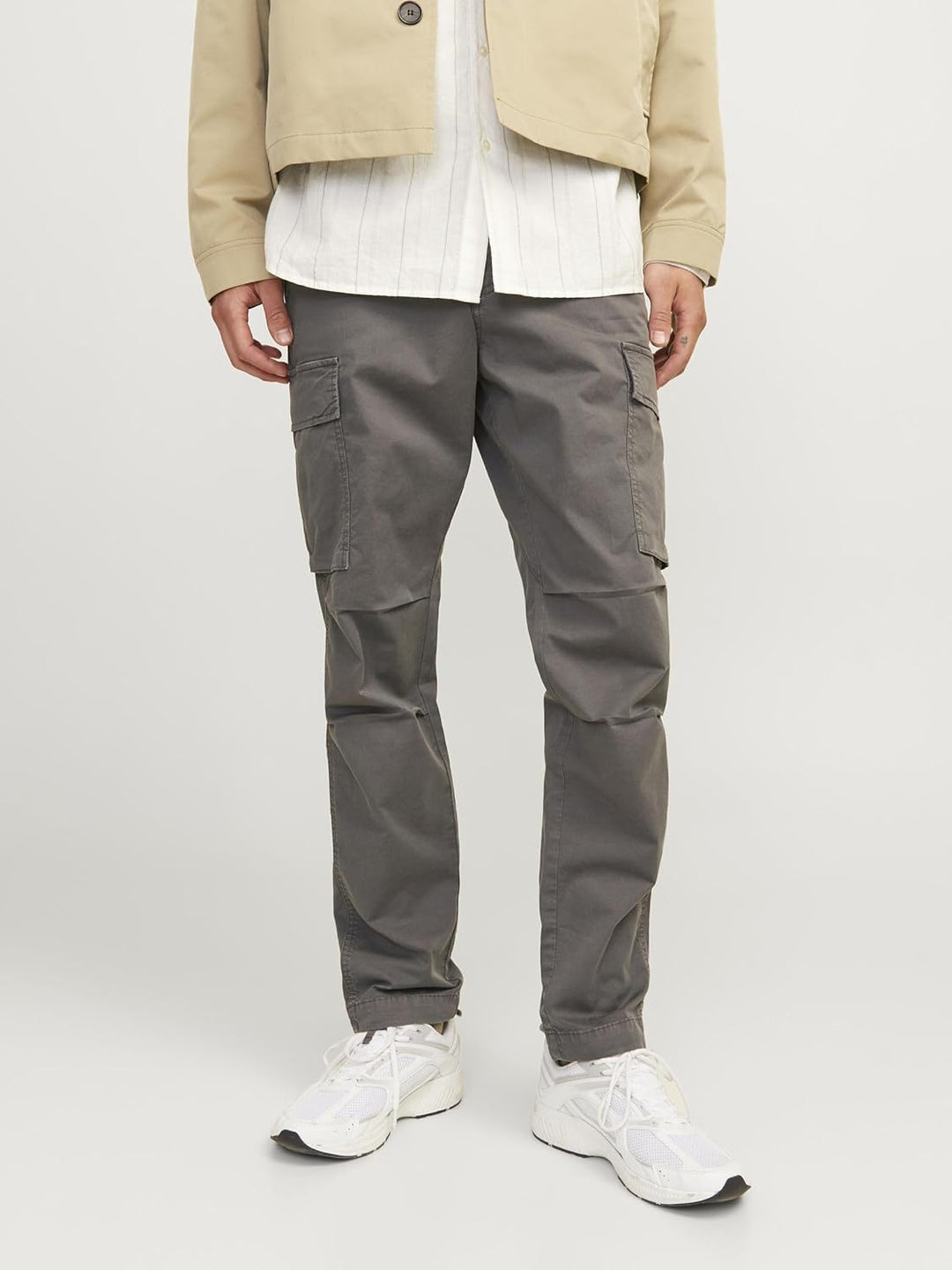 JACK & JONES Herren Jpstace Jjtucker Cargo AMA Noos Cargohose 27W / 30L India Ink, 27W / 30L India I
