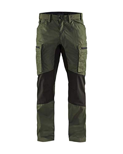 Blåkläder 14591845 Diensthose Stretch, Armee-Grün / Schwarz, C48 Army Green / Black 48, Army Green /