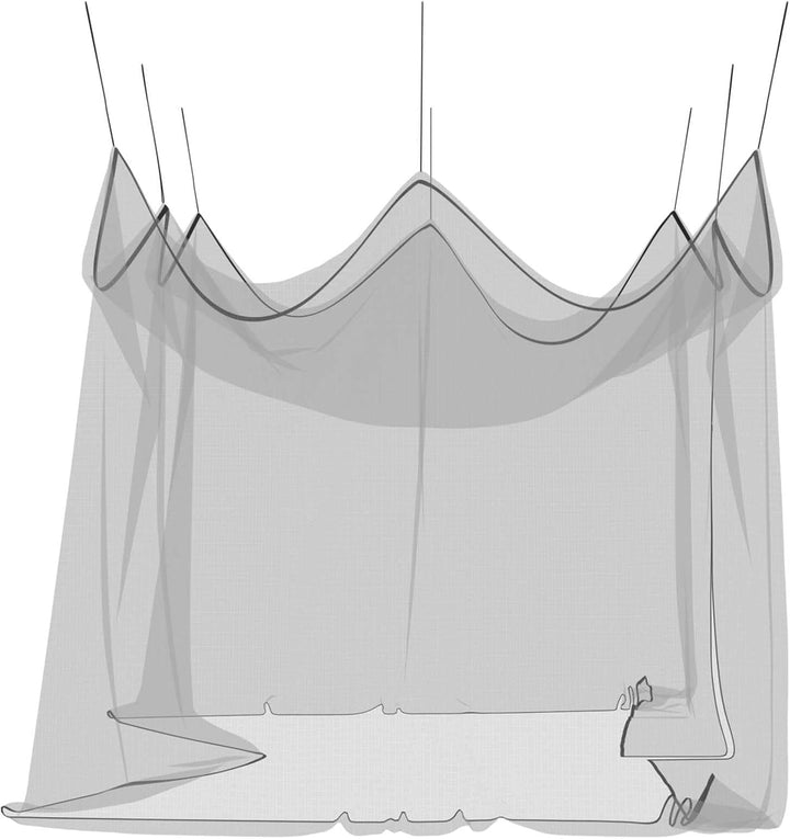 Garten Mücken Netz aus Polyester, 156 Mesh Schwarz, 3 x 4,5 x 2,5 m, mit Reissverschluss für Terrass