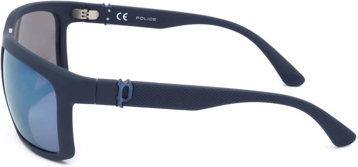 Police SPLF63 Brille, Matt Night Blue, 63 für Herren, Matt Night Blue