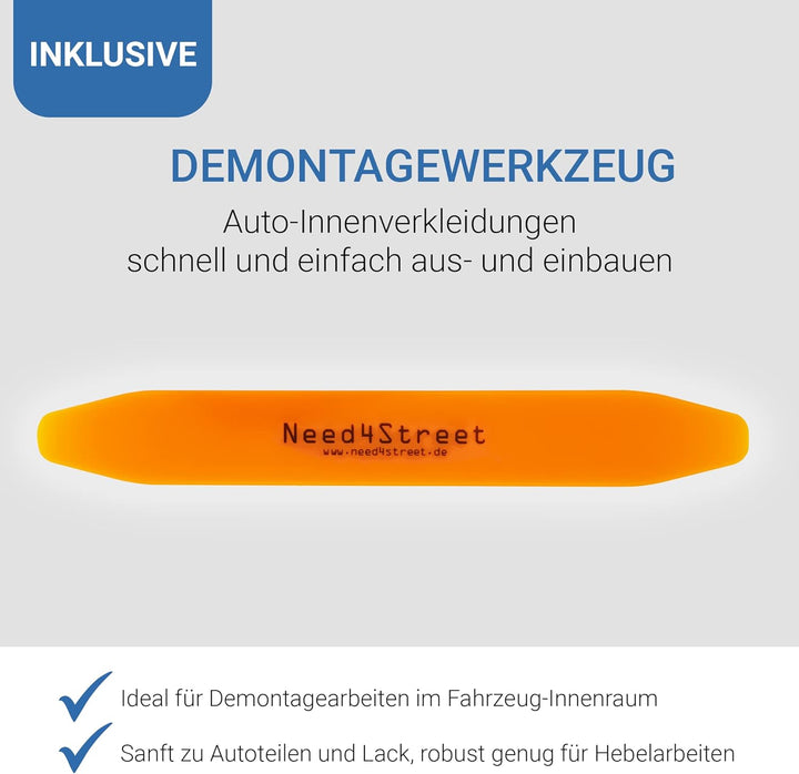 Need4Street Radioblende zur Nachrüstung des grossen 8 Zoll Displays, schwarz, Einbaurahmen kompatibe