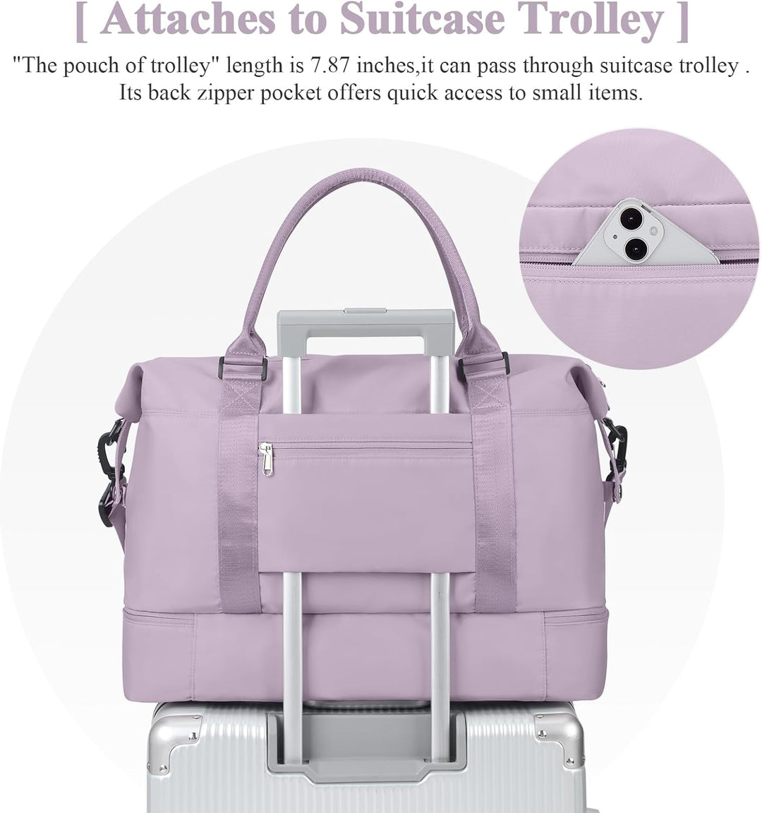 Reisetasche Damen Handgepäck Tasche Sporttasche Weekender Bag Schwimmtasche Wasserdicht Travel Bag D