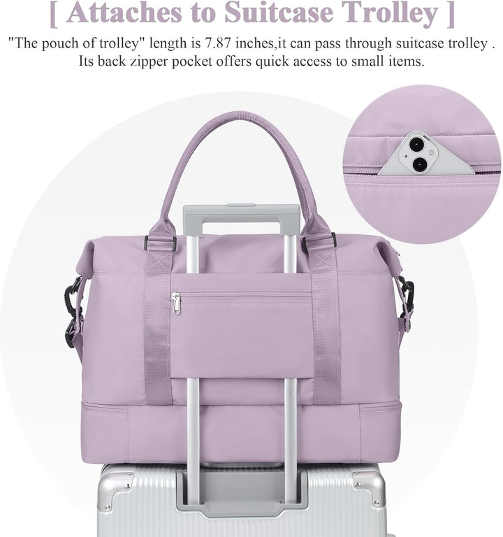 Reisetasche Damen Handgepäck Tasche Sporttasche Weekender Bag Schwimmtasche Wasserdicht Travel Bag D