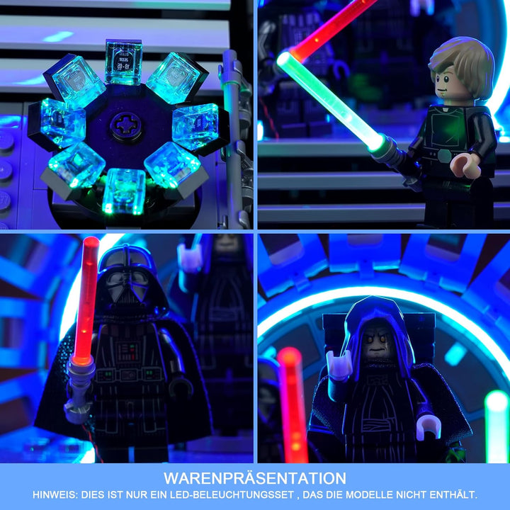 LocoLee Led Licht Set für Lego Thronsaal des Imperators, Led Beleuchtungs Set für Lego 75352 Star Wa