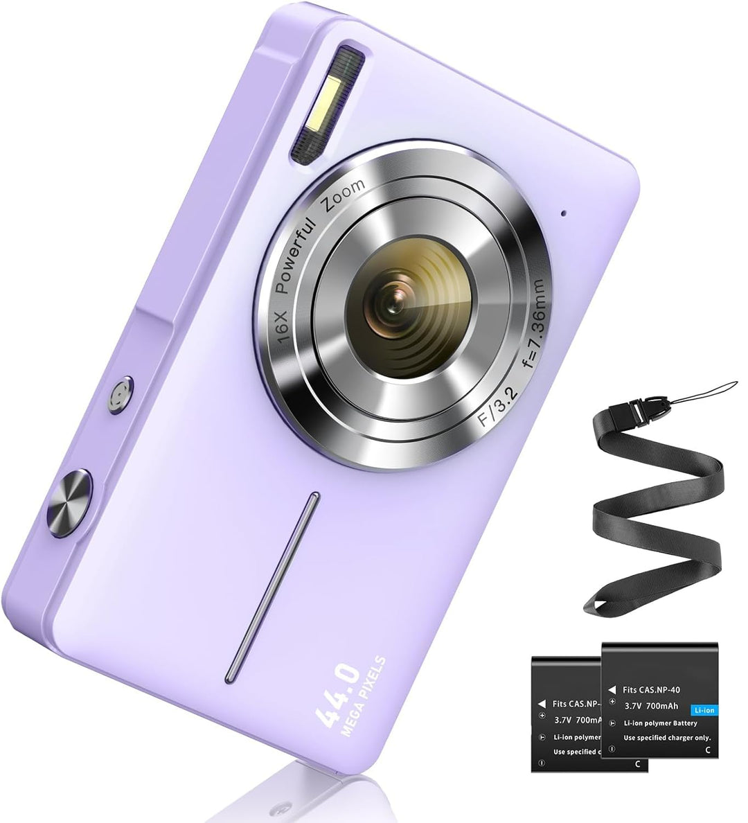 Digitalkamera 44MP Fotokamera FHD 1080P Fotoapparat mit 32G Karte 16X Digitalzoom Digital Kamera mit