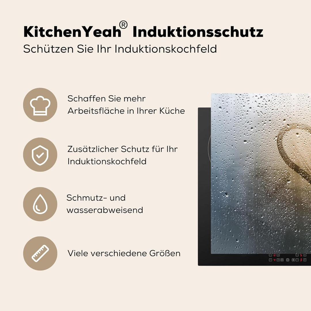 KitchenYeah© Herdabdeckplatte Einteilig Ceranfeld Abdeckplatte Küche Deko Ceranfeldabdeckung Herdabd