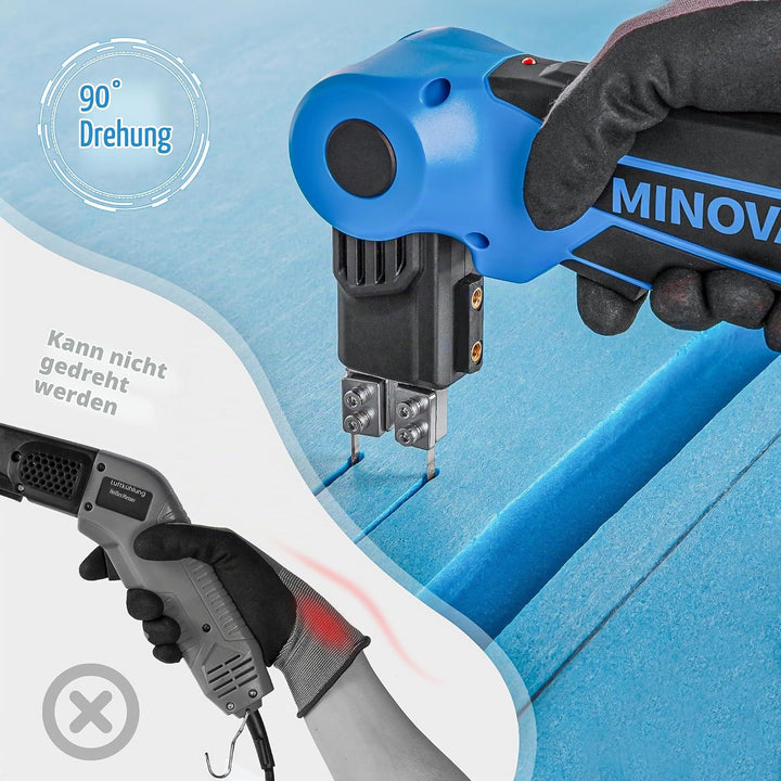 MINOVA Styroporschneider Drehbarer Elektrischer Heissdrahtschneider Schaumstoffschneidwerkzeugset Lu