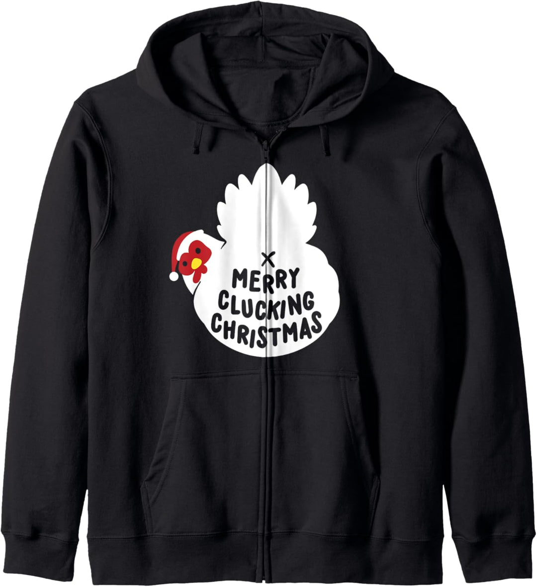 Merry Clucking Christmas | Huhn Hühner Weihnachts Geschenk Kapuzenjacke