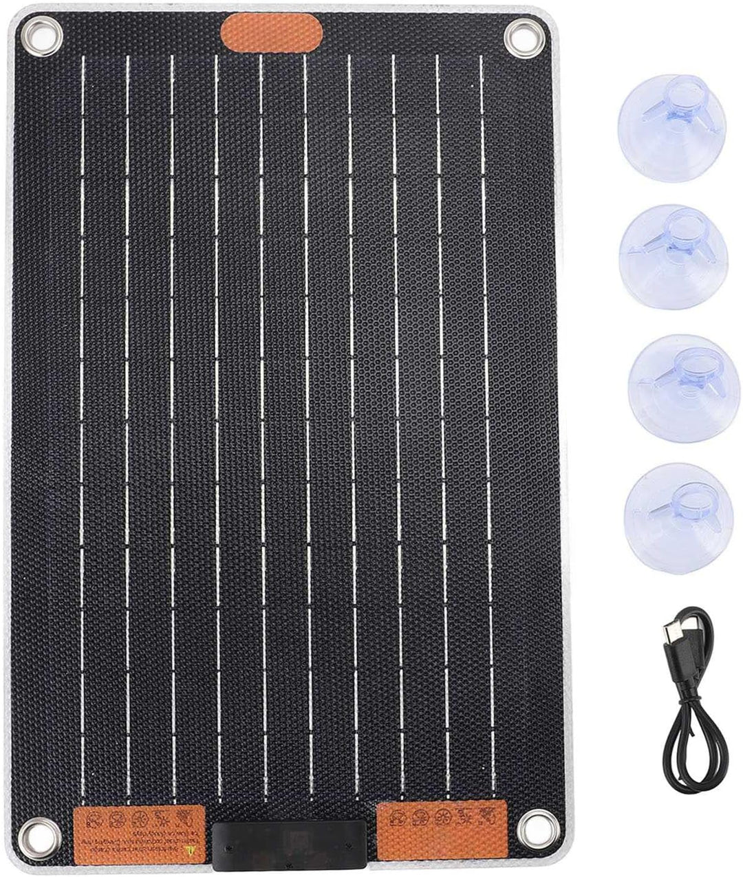 Solarladegerät, 30W 5V 3A monokristallines Solarpanel mit doppelseitiger Stromerzeugung und Schnelll