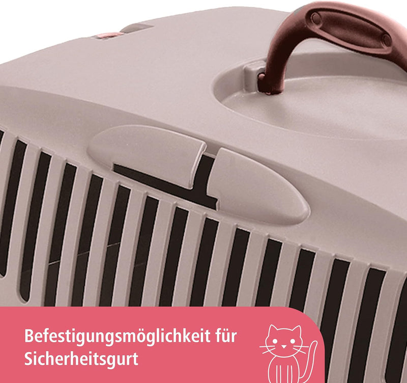 Stefanplast Gulliver 1 Transportbox 48x32x31cm pink/braun