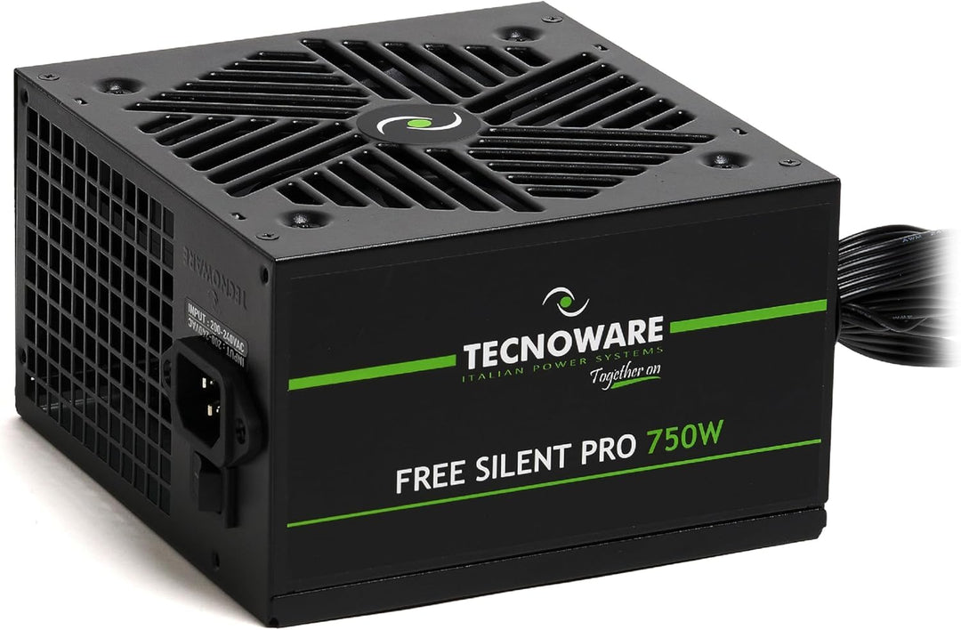 Tecnoware Netzteil Free Silent PRO 750 für erweiterte PCs mit NVIDIA GeForce GTX - RTX Grafikkarte,