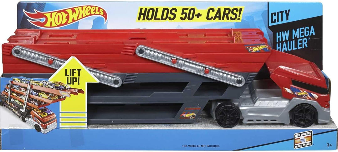 Hot Wheels CKC09 - Mega Fahrzeug-Transporter, Spielzeug ab 3 Jahren 1 Originalverpackung, 1 Original
