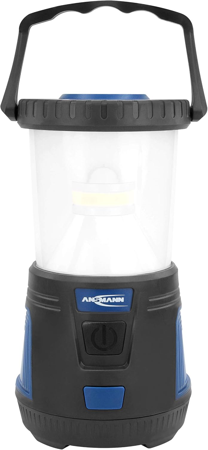 ANSMANN Campinglampe LED Campingleuchte Camping Laterne Licht 600 Lumen, 360°-Strahlwinkel, stufenlo