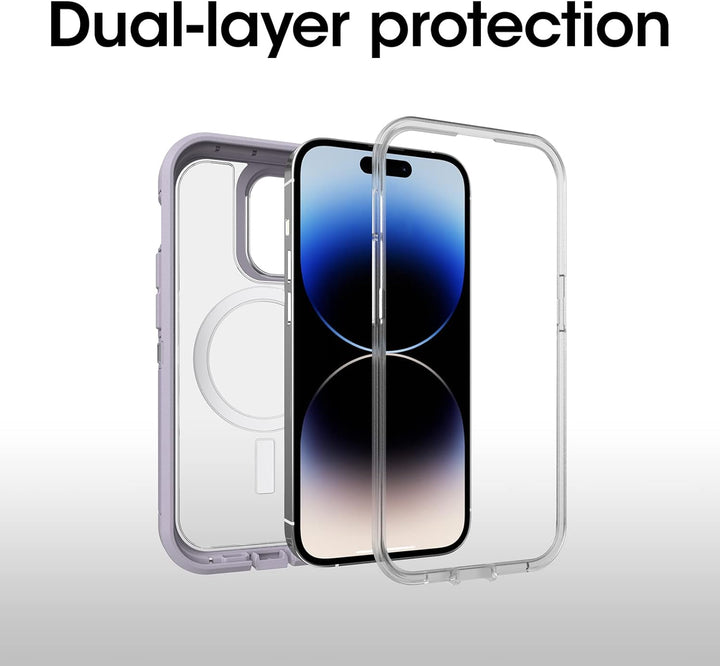 OtterBox Defender XT Clear Series für iPhone 14 Pro Max (nur für iPhone 14 Pro Max) – Lavendel Sky (