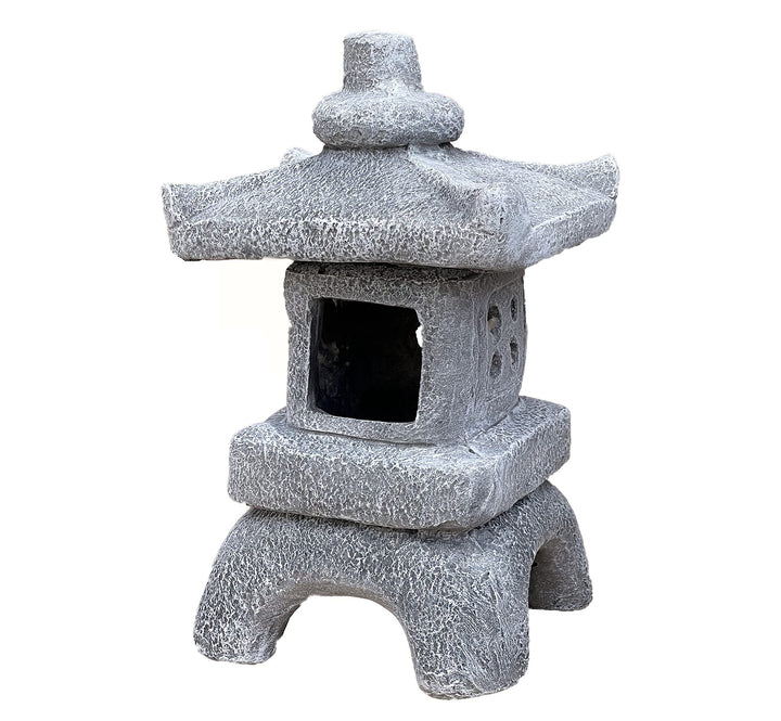 Stone and Style Pagode Asiatische Laterne Fernost Steinguss Steinfigur frostfest