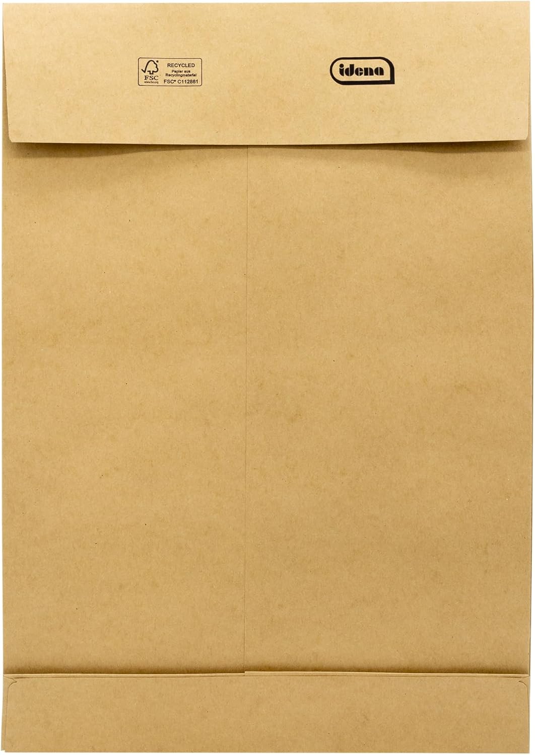Idena 11093-3 - Versandtaschen DIN B4, 30 Stück haftklebend, Faltentaschen mit 4 cm Bodenfalte, Brie