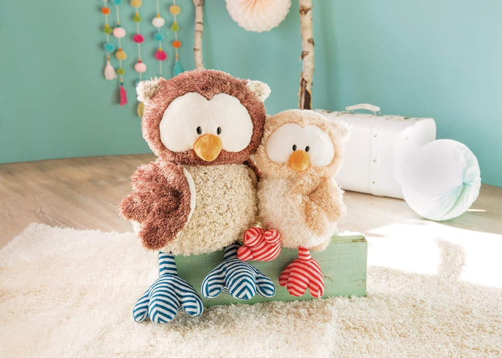 NICI 48079 Kuscheltier Eule Oscar 50cm mit drehbarem Kopf, BRAUN, 50 cm, 50 cm