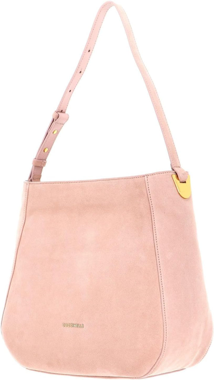 Coccinelle Lea Suede Large Shoulderbag New Pink