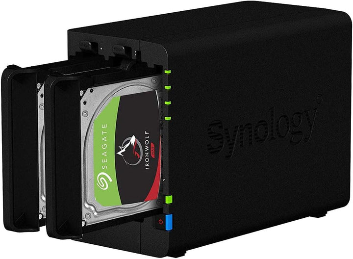 Synology DS224+ 2GB Syno NAS 4TB (2x 2TB) Seagate IronWolf, montiert und getestet mit DSM SE install