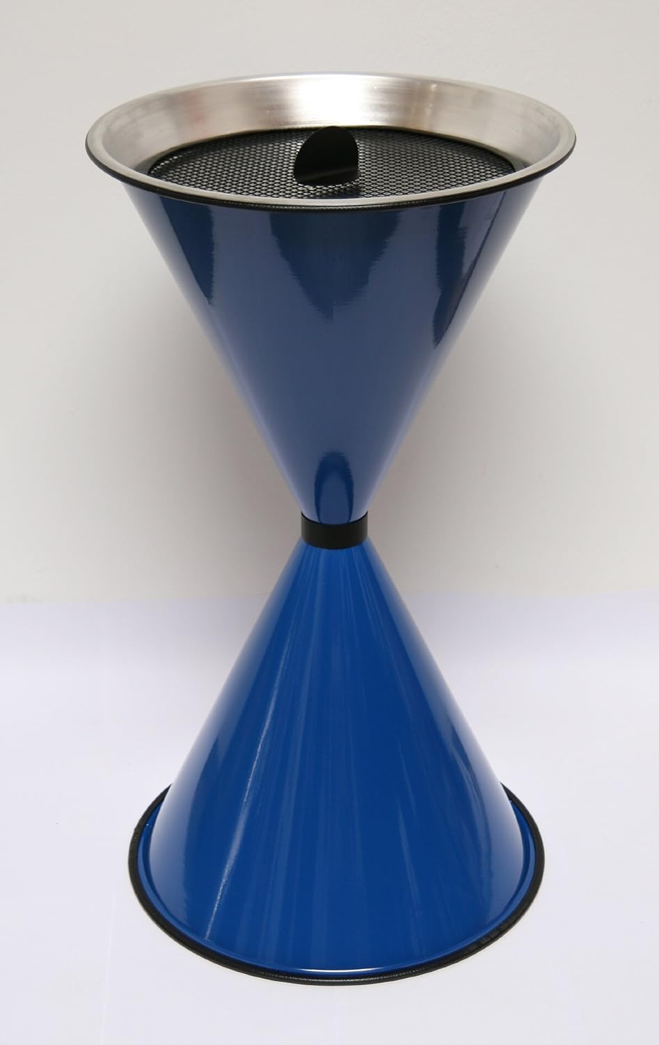 Standaschenbecher Diabola 71x40 cm + 25 kg Quarzsand blau Marke Szagato Made in Germany (Industrie S