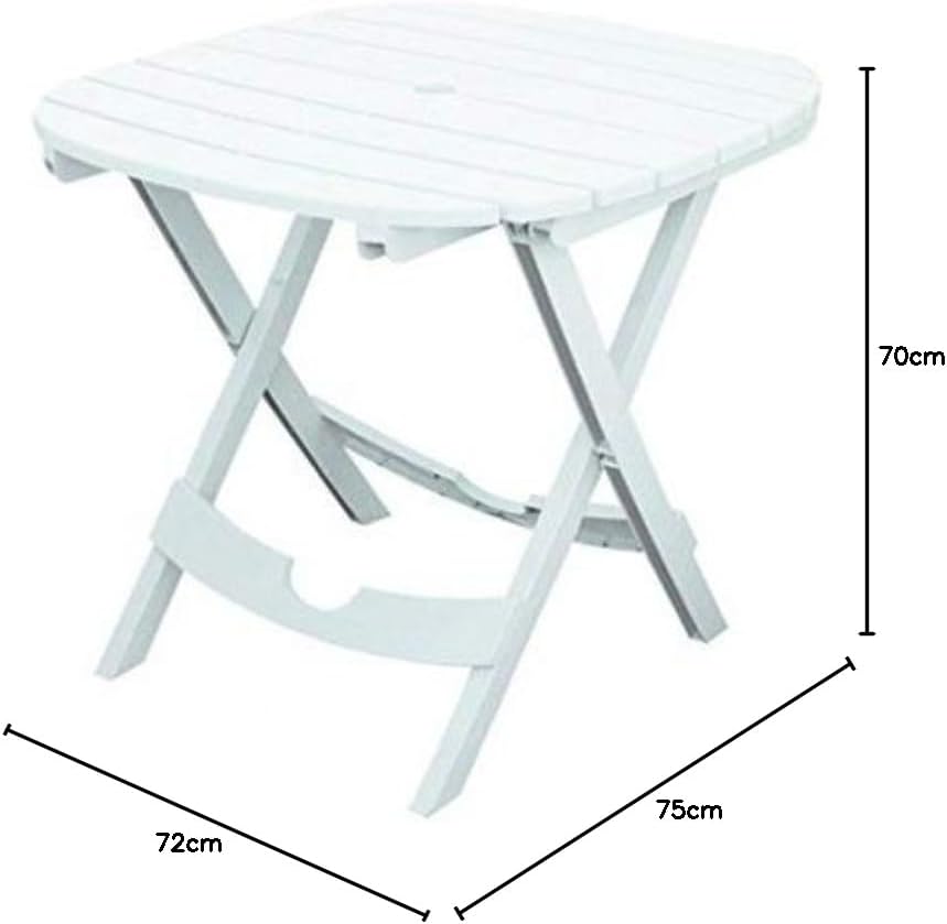 Bo Time 6193603540289 Gartentisch, faltbar, 70 x 75 x 72 cm, für den Aussenbereich, mehrfarbig