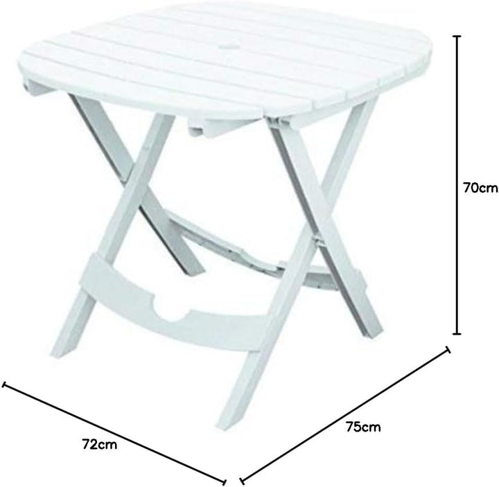 Bo Time 6193603540289 Gartentisch, faltbar, 70 x 75 x 72 cm, für den Aussenbereich, mehrfarbig
