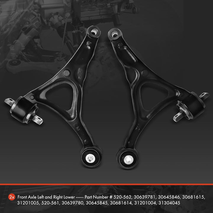 Frankberg 2x Querlenker Vorne unten Kompatibel mit XC90 I 275 2.4L-4.4L 2002-2014 Replace# 30639780