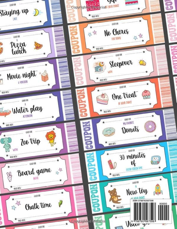 Coupon Book for Children: Over 100 Gift Coupons, pre-made and blank. Give your Kids meaningful exper