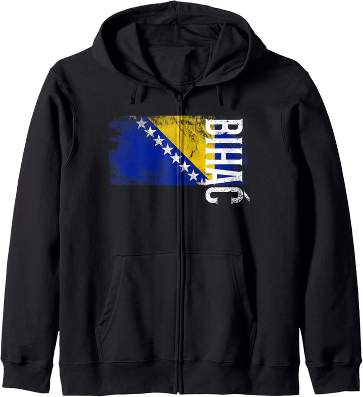 Bihac Bosnien-Flagge, für bosnische Herren, Damen, Kinder Kapuzenjacke