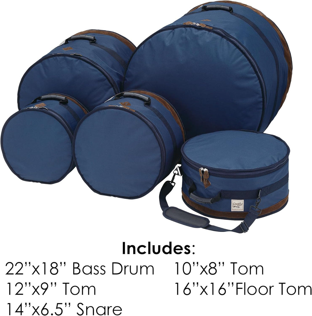 TAMA Powerpad Designer Drum Taschen - Set Marineblau (TDSS52KNB), marineblau