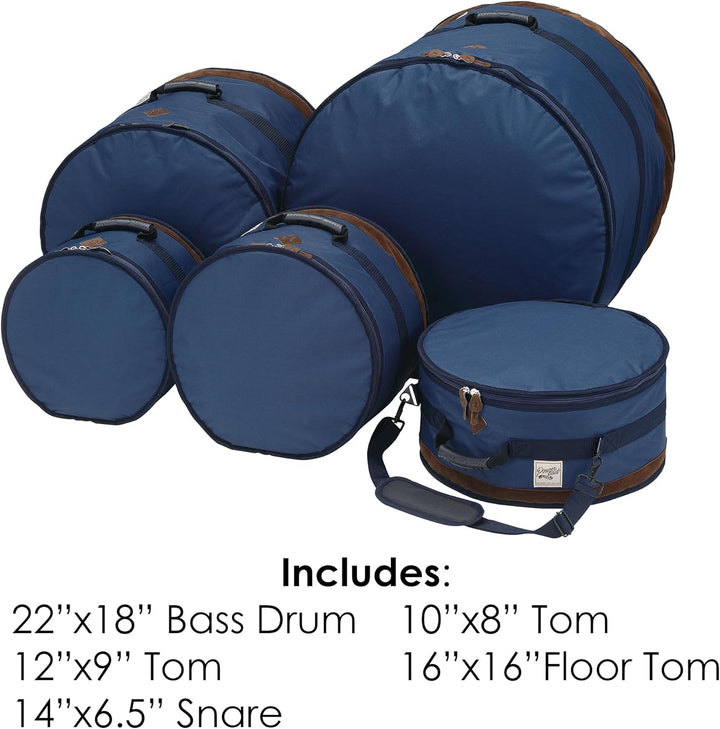 TAMA Powerpad Designer Drum Taschen - Set Marineblau (TDSS52KNB), marineblau