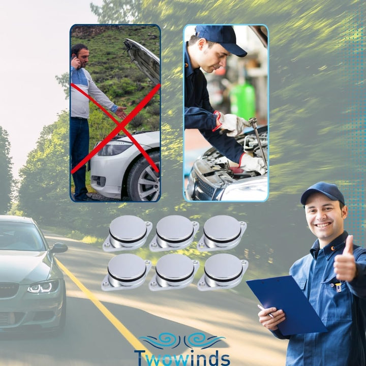 Twowinds - Ansaugbrücke Drallklappen Dichtungssatz für 330d 335d 530d 730d 535d X3 X5 X6 E39 E46 (6