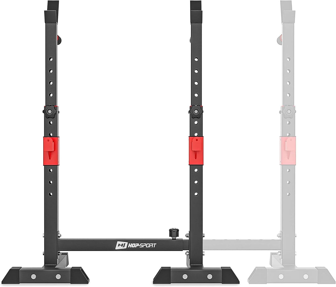 Hop-Sport verstellbare Hantelablage für Langhantel HS-1004L – Squat Rack Kniebeugenständer bis 250kg