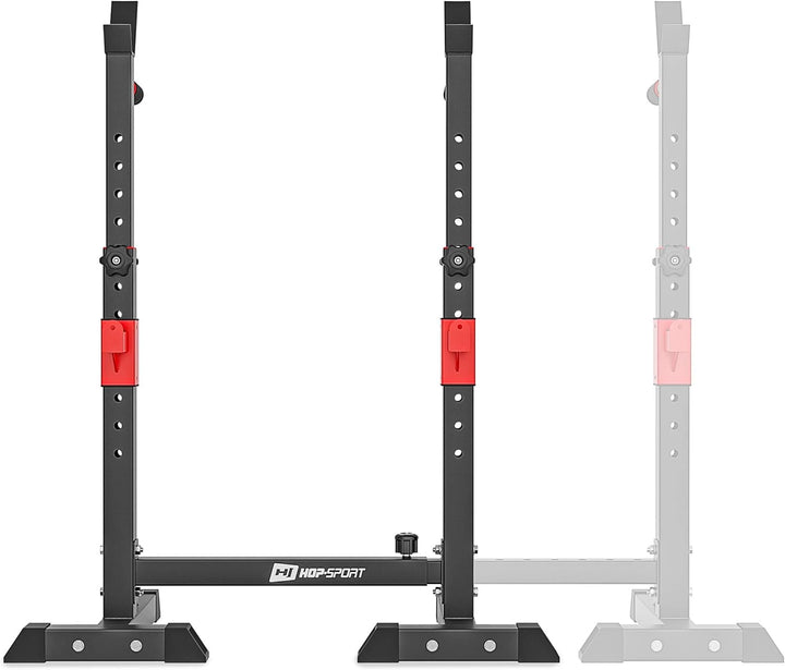Hop-Sport verstellbare Hantelablage für Langhantel HS-1004L – Squat Rack Kniebeugenständer bis 250kg