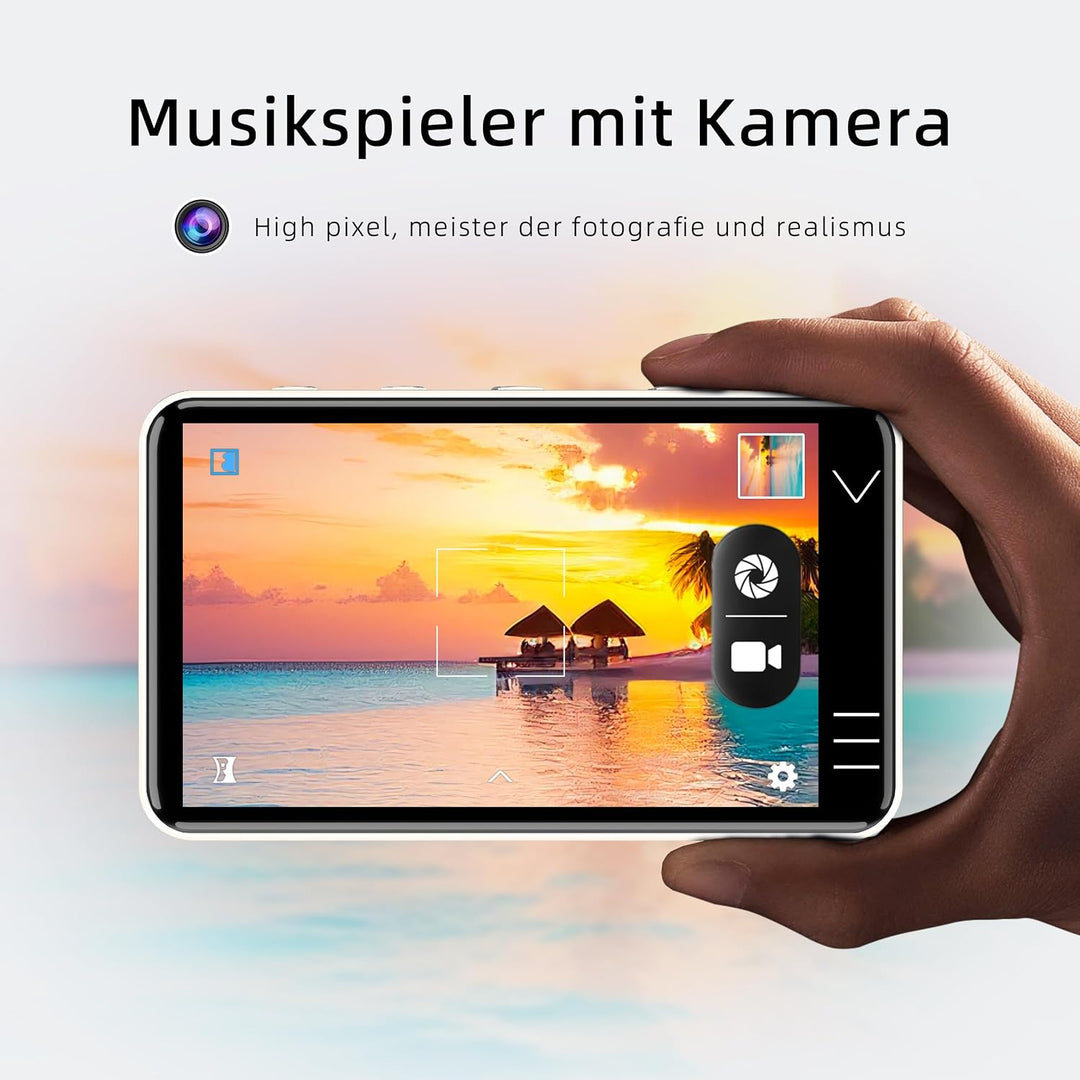 HIFI WALKER G7 MP3-Player mit Bluetooth & WLAN, Android 13, 144GB Speicher, 3GB RAM, 4 Zoll Touchscr