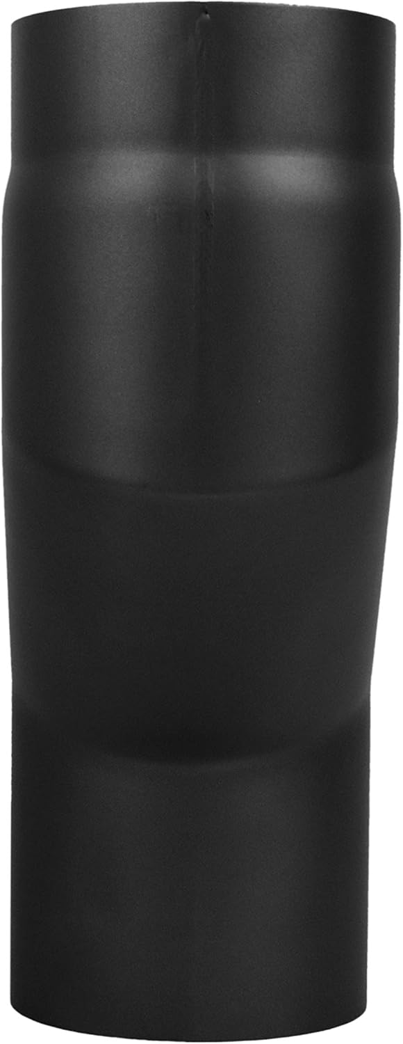 Ofenrohr Versatzbogen 100 mm, im Durchmesser, DN Ø 150 mm, Farbe: schwarz-metallic - weitere Rohre a