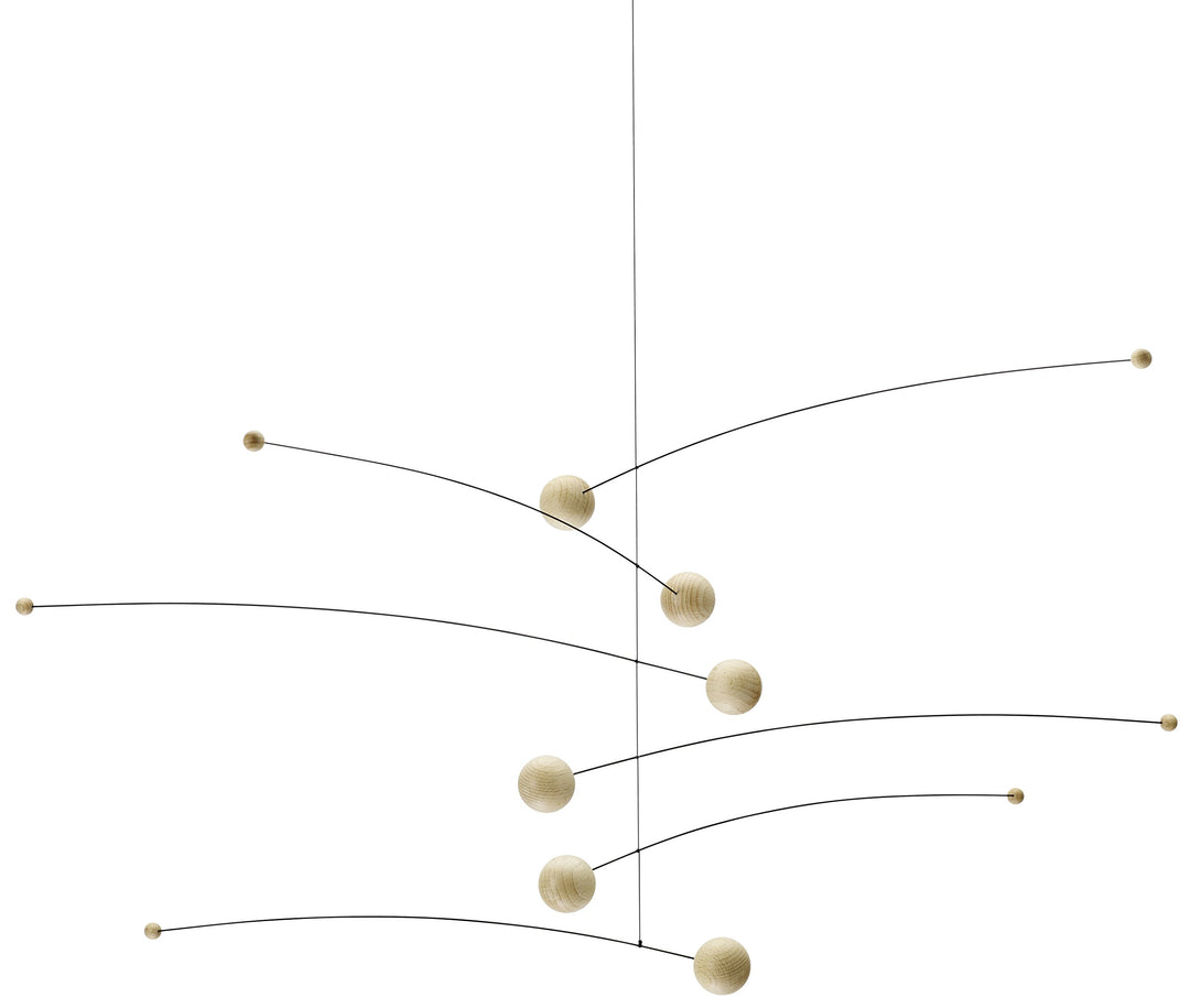 Flensted Mobiels - Futura - Windspiel/Mobile - Holz - Natur - 35 x 75 cm