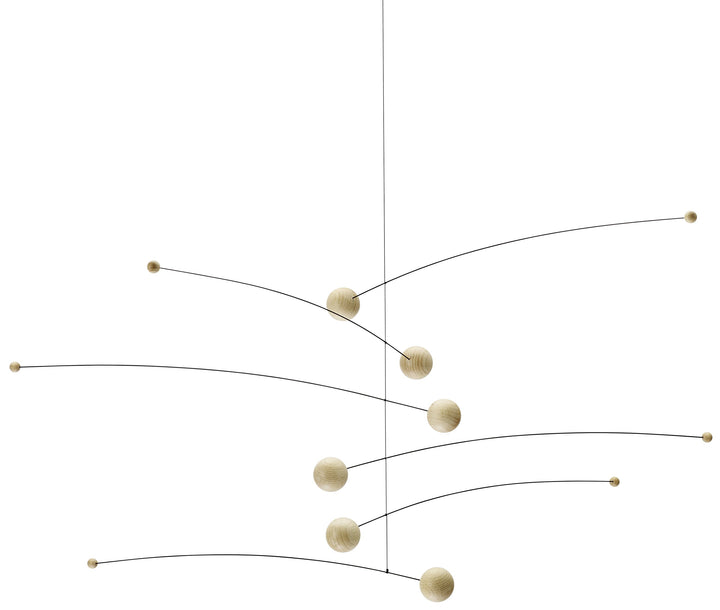 Flensted Mobiels - Futura - Windspiel/Mobile - Holz - Natur - 35 x 75 cm