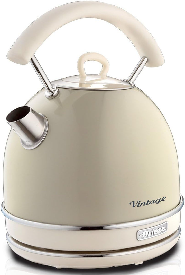 Ariete 155/03-beige 155 Toaster 2 Scheiben Vintage Beige, Metall & 2877 Kabelloser Wasserkocher Vint
