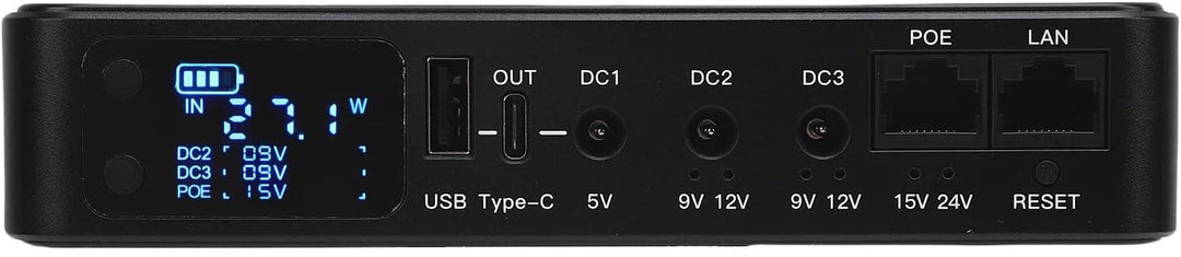 UPS -Stromversorgung 18000 -mAh UPS Battery Backup für Überwachungskameras Router Fingerabdruckscann