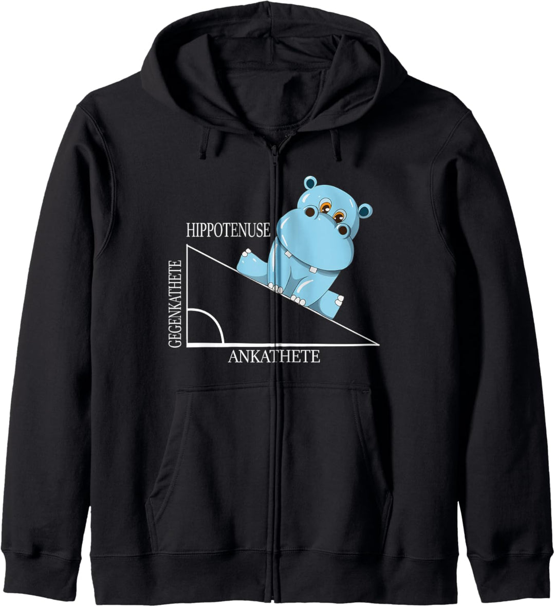 Mathe Hippotenuse Winkelfunktion Hypotenuse Nilpferd Lehrer Kapuzenjacke