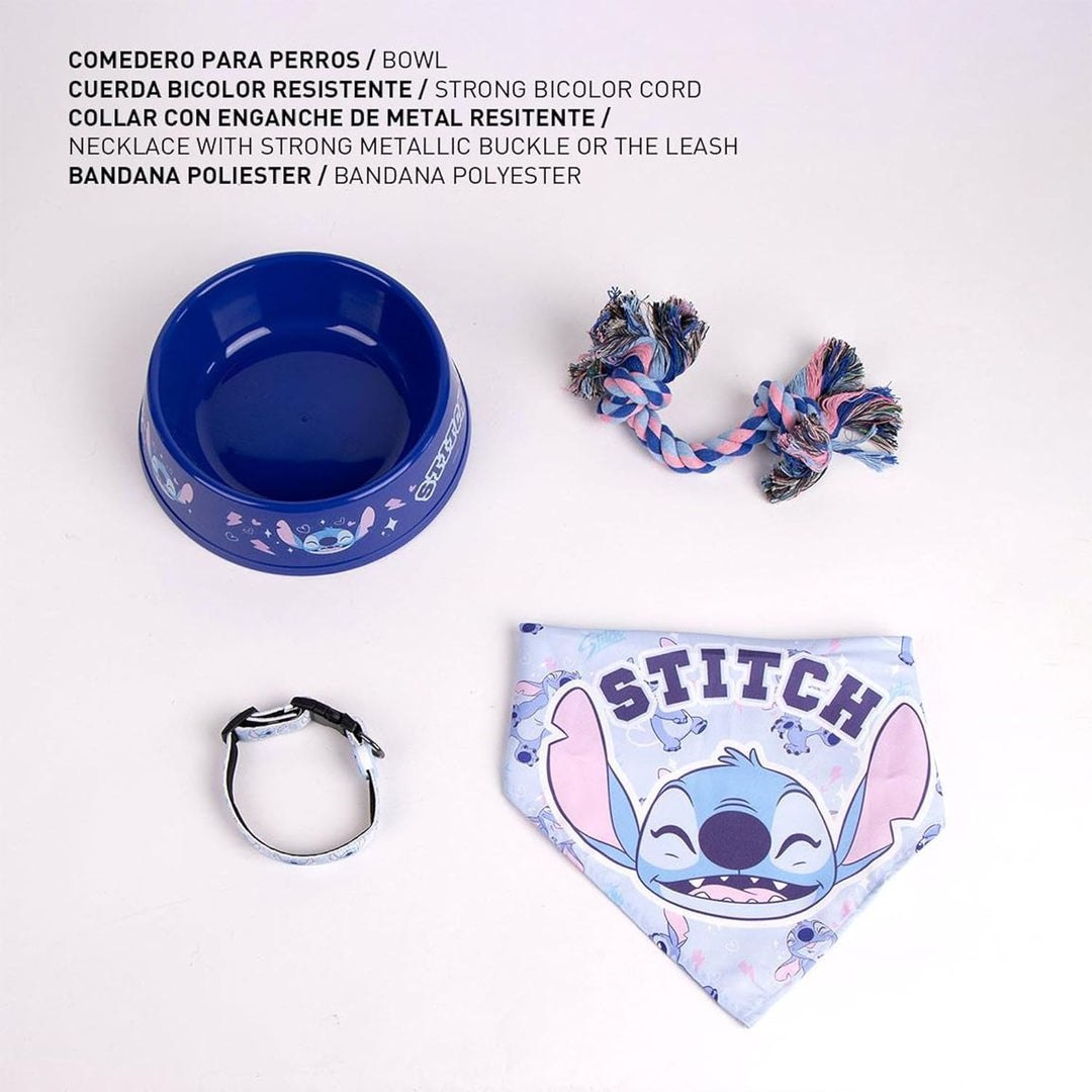 Cerdá 2800001569 Stitch-Set für Haustiere, 21,0 x 21,0 x 8,8 cm