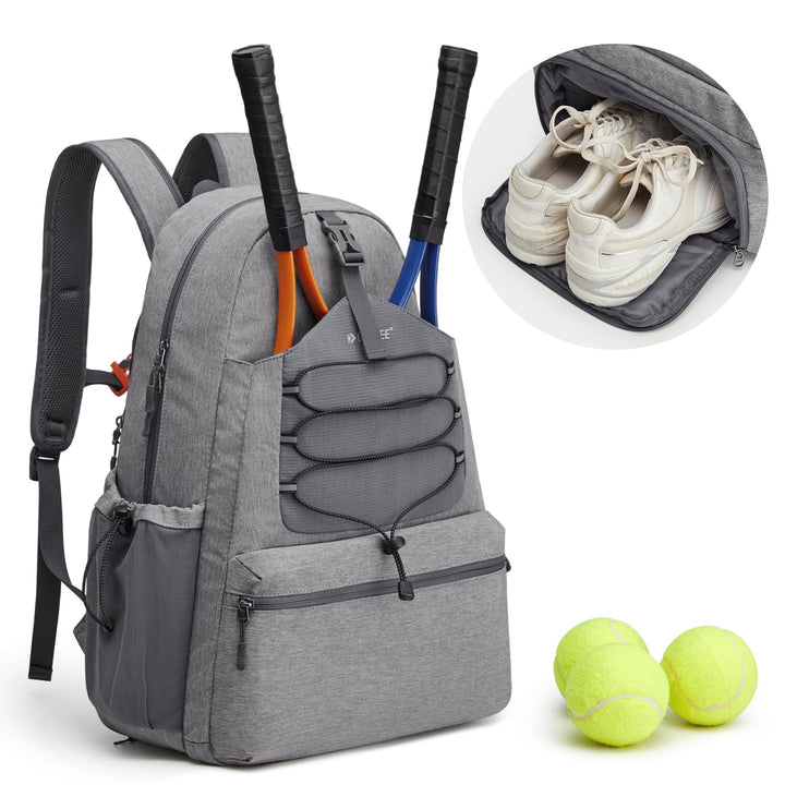 G4Free Tennistasche, Tennisrucksack für Damen und Herren, grosse Pickleball-Tasche, hält 4 Schläger