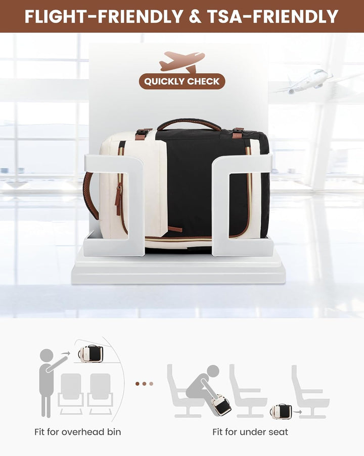 LOVEVOOK Reiserucksack Damen Herren, Handgepäck Rucksack Flugzeug, Travel Backpack Women, Handgepäck