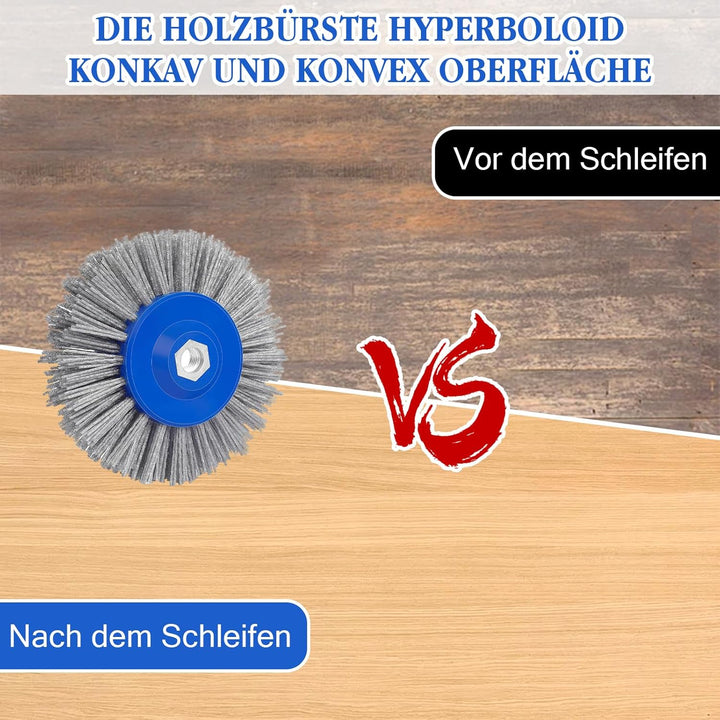 Schleifbürste, Nylonbürste 46/60/80/120 Körnung, 150mm M14 Polierbürste für Satiniermaschine Winkels