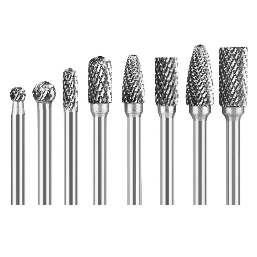 Wolframstahl Fräser, SPTA 5-Teilig Frässtifte 6mm Schaft Bit zum Holz Metall Marmor schnitzen, schle