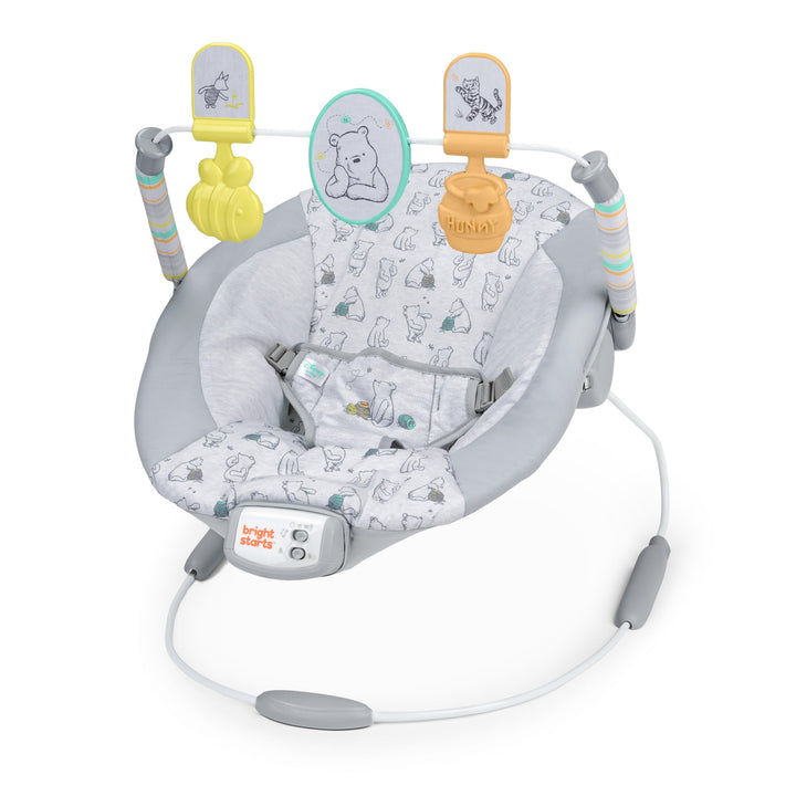Bright Starts, Disney Winnie the Pooh Classic Pals Vibrierende Babywippe Babyschaukel mit Melodien &