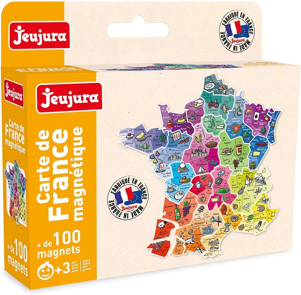 JEUJURA, JeujuraJ8973, Französische Landkarte-Magnet