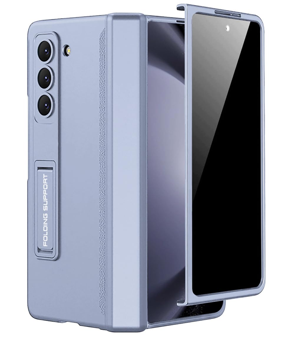 Miimall Kompatibel mit Samsung Galaxy Z Fold 5 Hülle mit Displayschutz Anti-Peeping+Magnetischer Sch